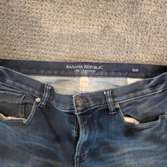 Mens Banana Republic "The Traveler" Denim Jean-33 x 30 Slim - Picture 7 of 11